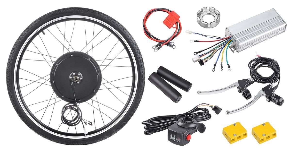 AW Kit de conversión de bicicleta eléctrica 48V 1000W 26 Kit de