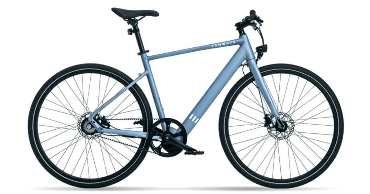 Tenways Electric Bike Urban Design Lightweight 16kg CGO600 PRO L Blue