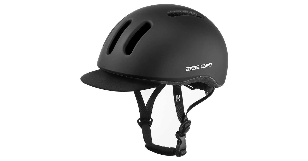 Base camp adult bike helmet with rear light for urban commuter store